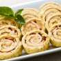 Mini sandwich spiral roll appetizers